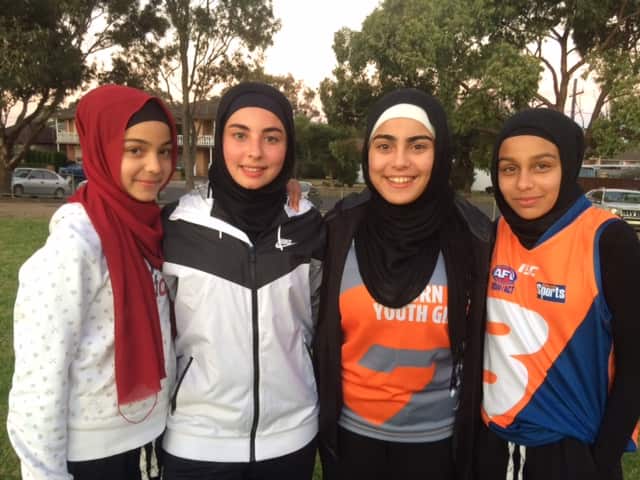 Girls getting the opportunity to play through the AFL program (SBS)