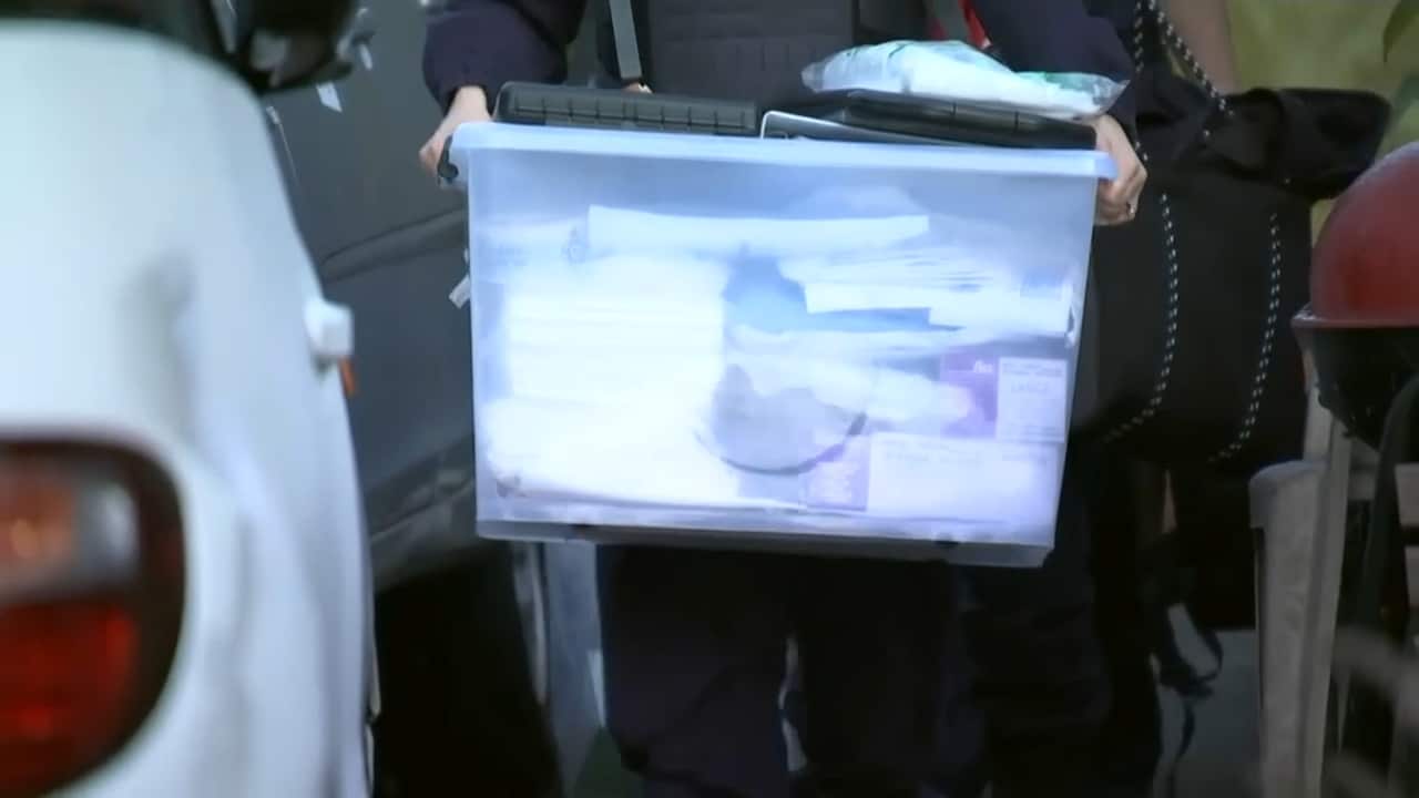 Boxes taken away by AFP