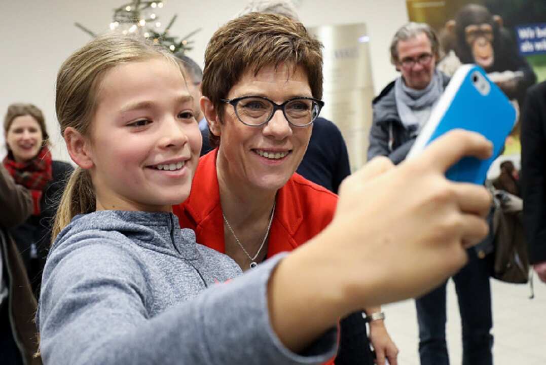 Annegret Kramp-Karrenbauer grew up in a large, Catholic family.