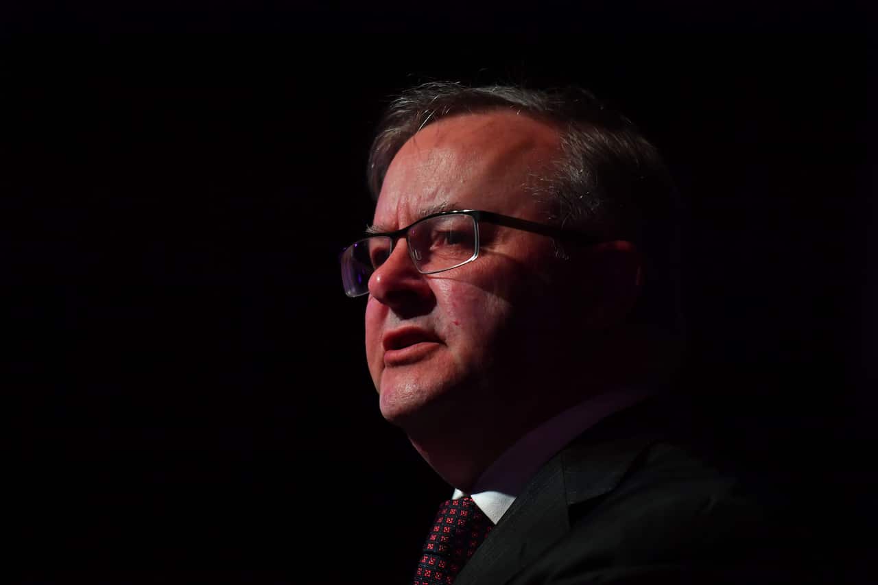 Opposition leader Anthony Albanese also addressed the prayer breakfast. 
