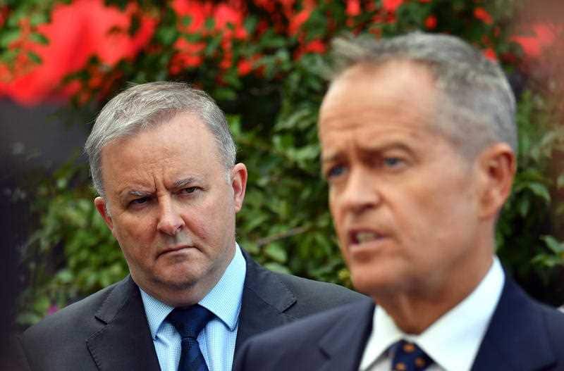 "It's a farce": Anthony Albanese and Leader of the Opposition Bill Shorten.