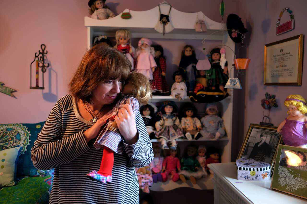 Karli Schrider of Olney, Md., is 43 years old, but she has the developmental age of a first-grader. Her mother drank while pregnant, unaware of the risk of fetal alcohol syndrome.Photo by Bonnie Jo Mount.