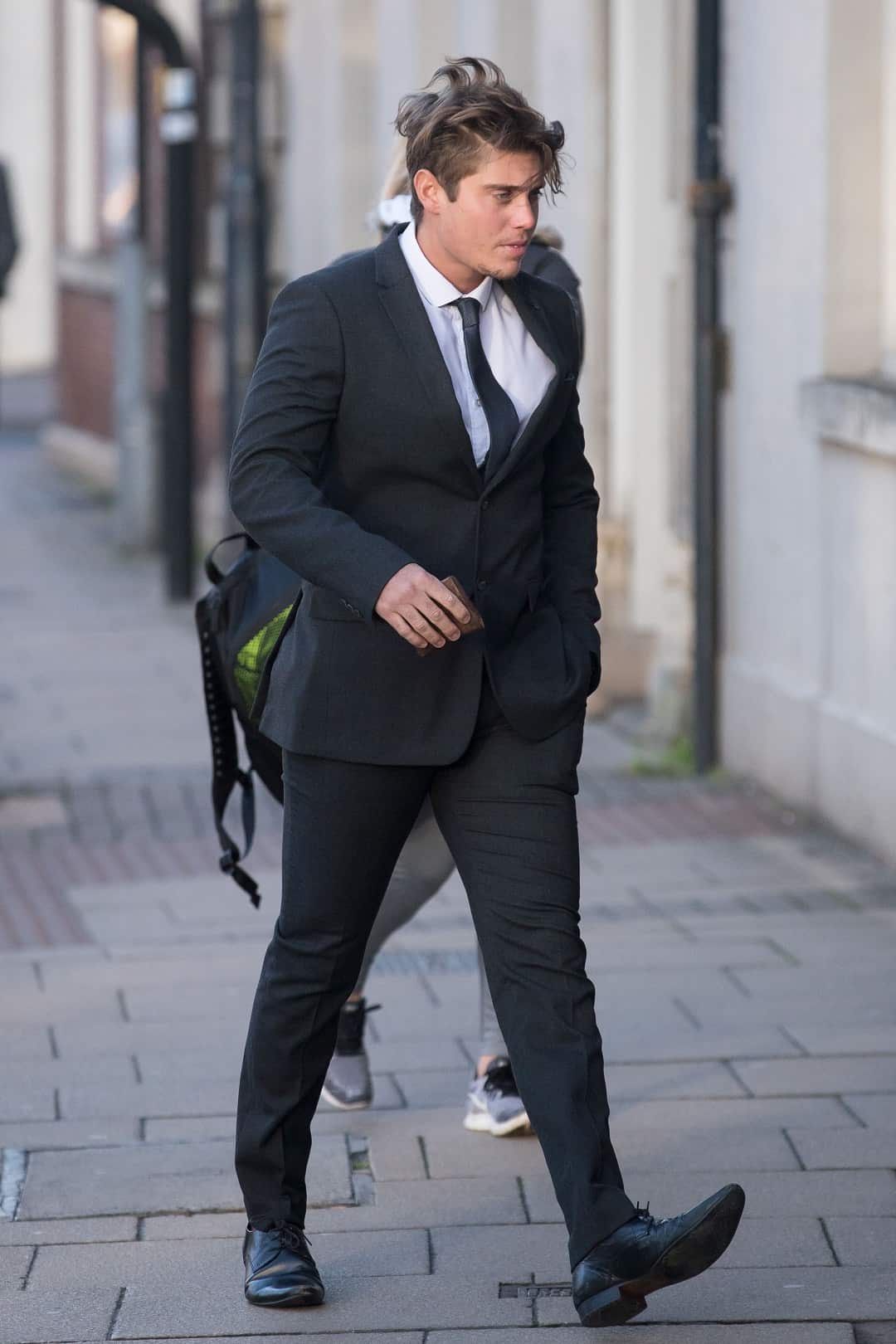 Worcestershire Cricketer Alex Hepburn arriving at Worcester Crown Court where he is charged with two counts of rape.