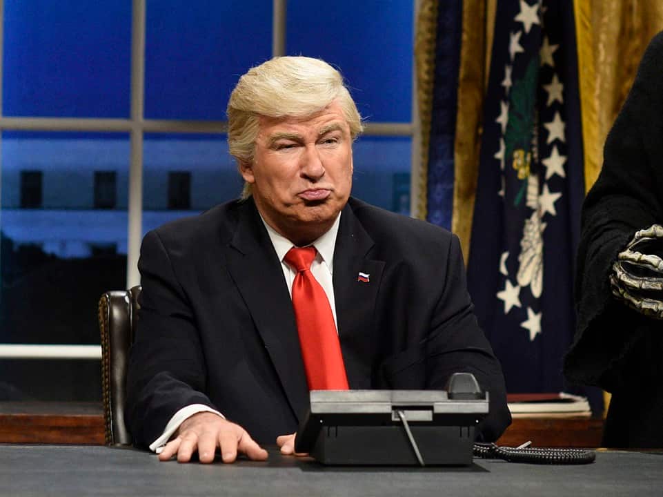 Alec Baldwin as President Donald J. Trump.