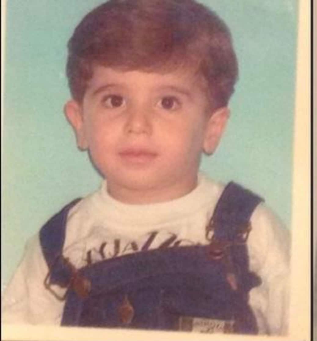 Ali Zarghami as a three year old arriving in Australia from Iran