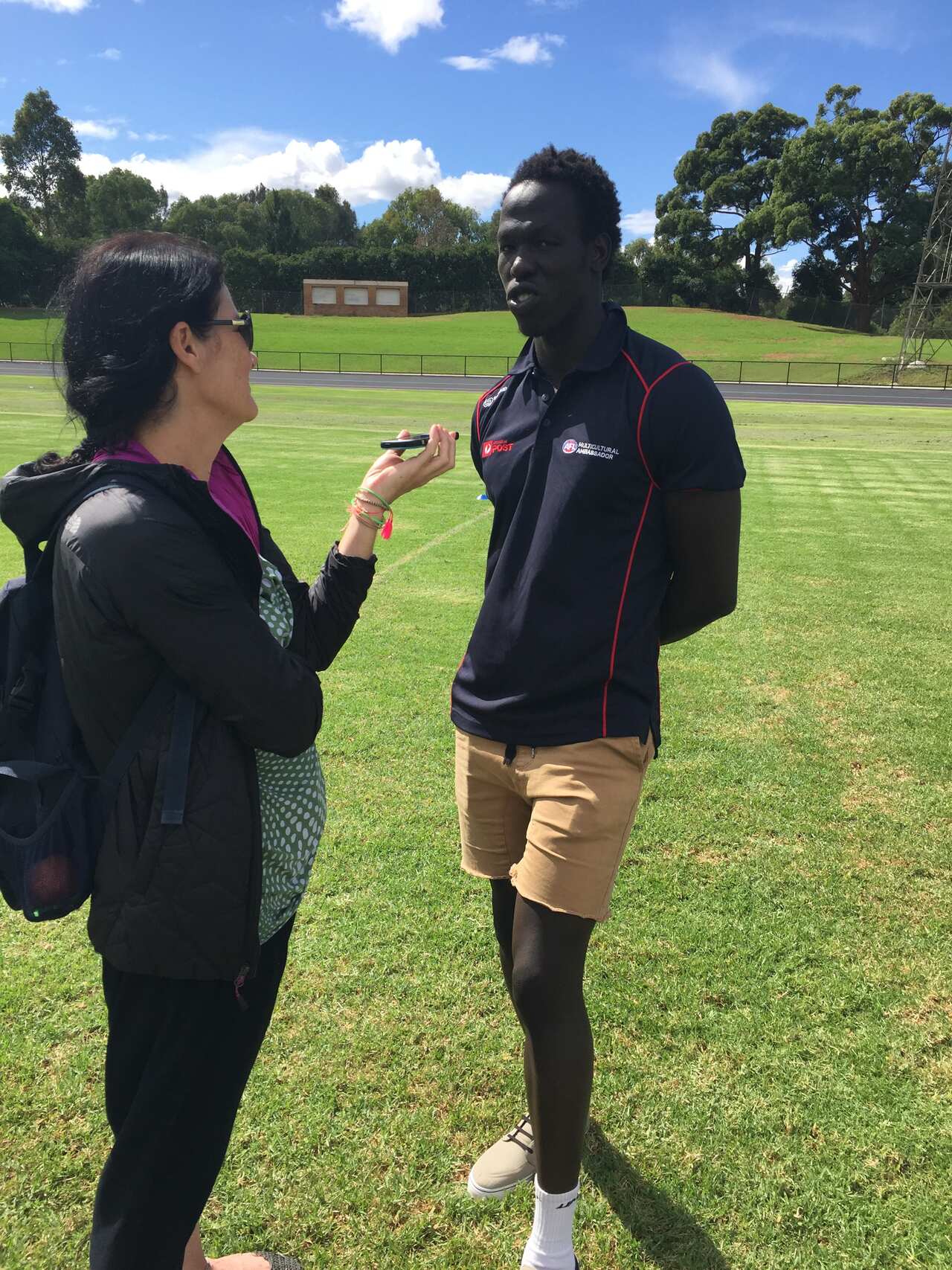 Sydney Swans Player and multicultural ambassador Aliir Aliir.
