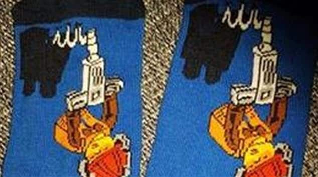 The socks that were sold in the retailer's stores 