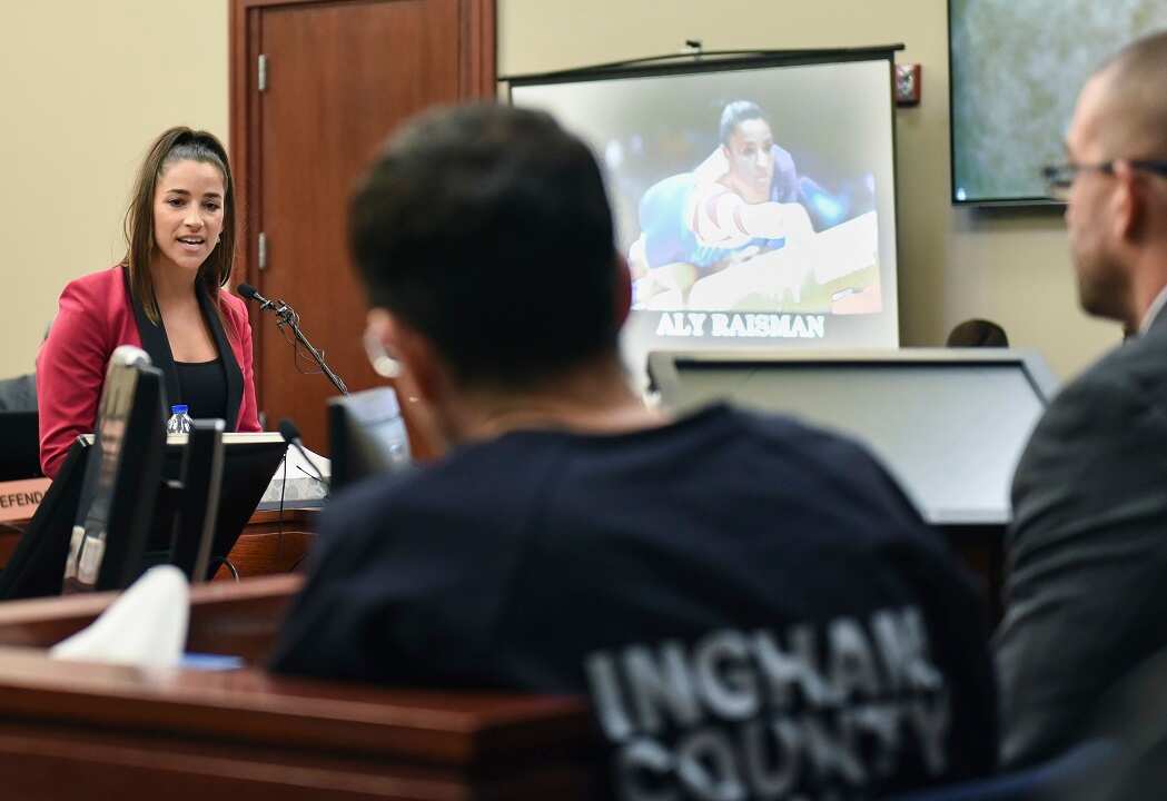 Former Olympian Aly Raisman confronts Larry Nassarduring the fourth day of victim impact statements.