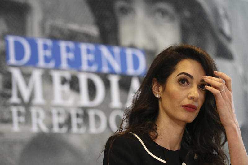 Human rights lawyer Amal Clooney.