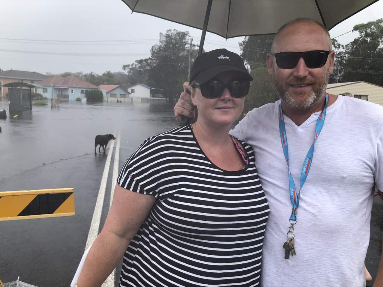 Angela and Grant Galway say the extent of the flood damage to their property has been upsetting. 