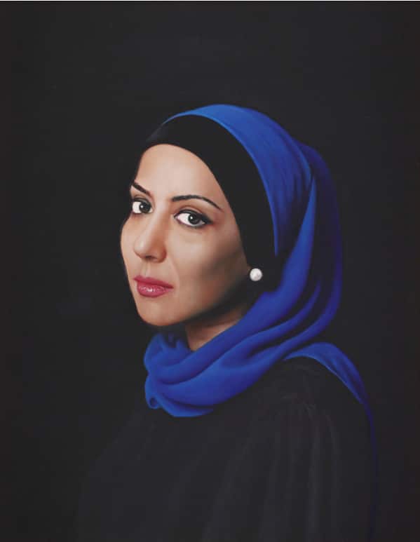 Angus McDonald, 'Mariam Veiszadeh', oil on canvas, 73.5 x 63 cm.