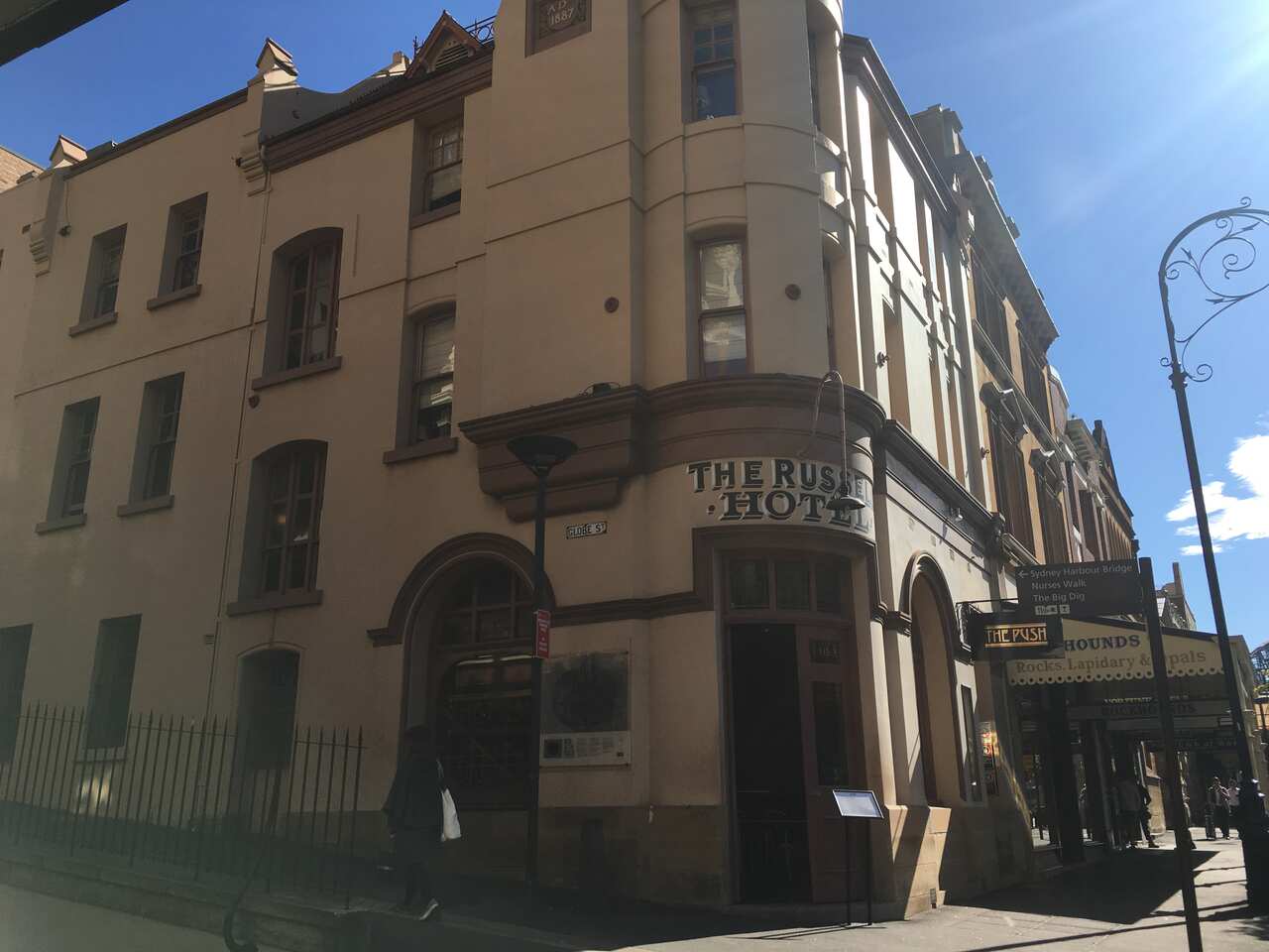 The Russell Hotel, Sydney: Part of the set for 'Free! Eternal Summer' episode in Australia.