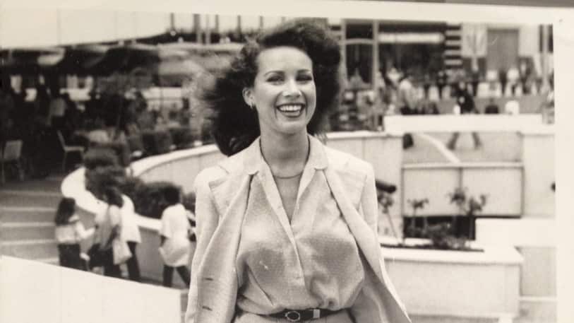 Anita Cobby walking and smiling