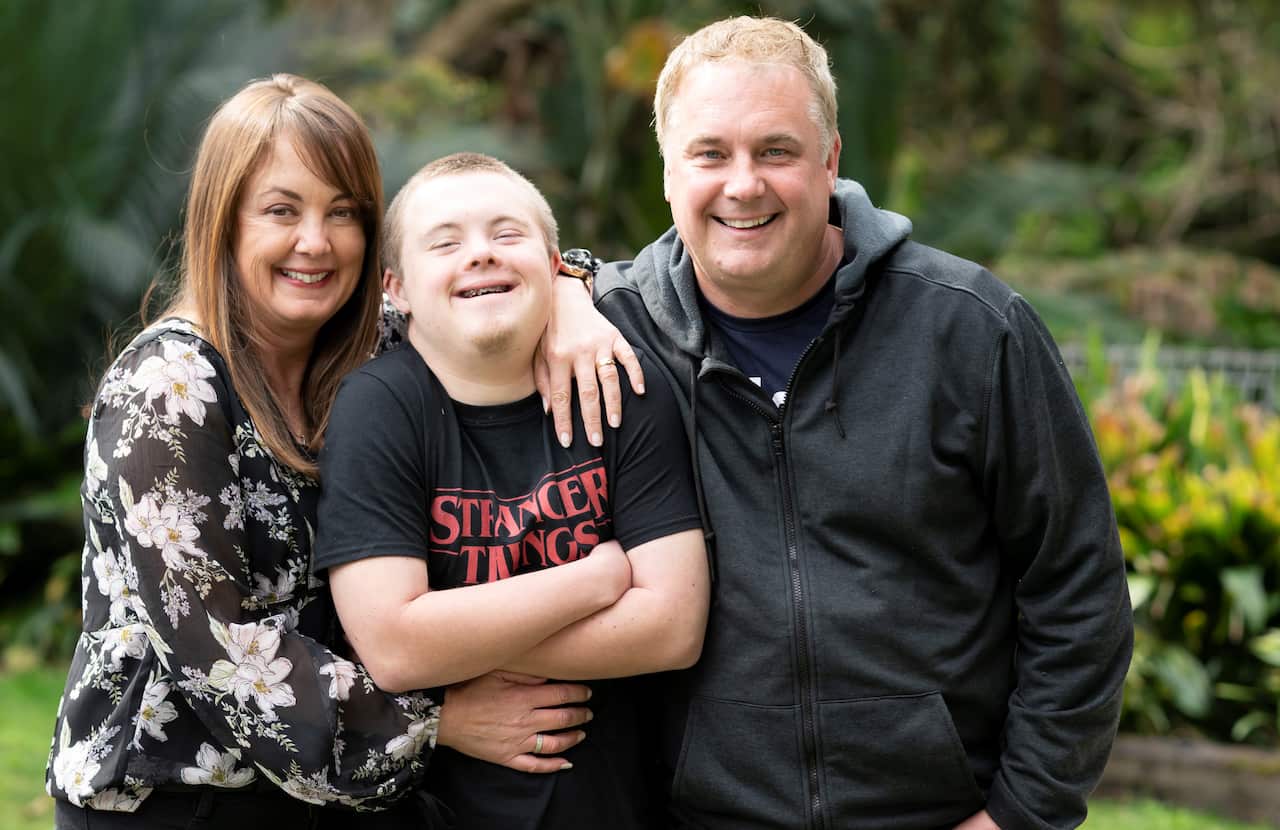 Anita and Jason with their son Ciaran.