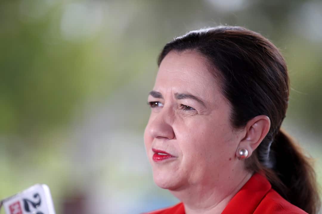 Queensland Premier Annastacia Palaszczuk speaking.