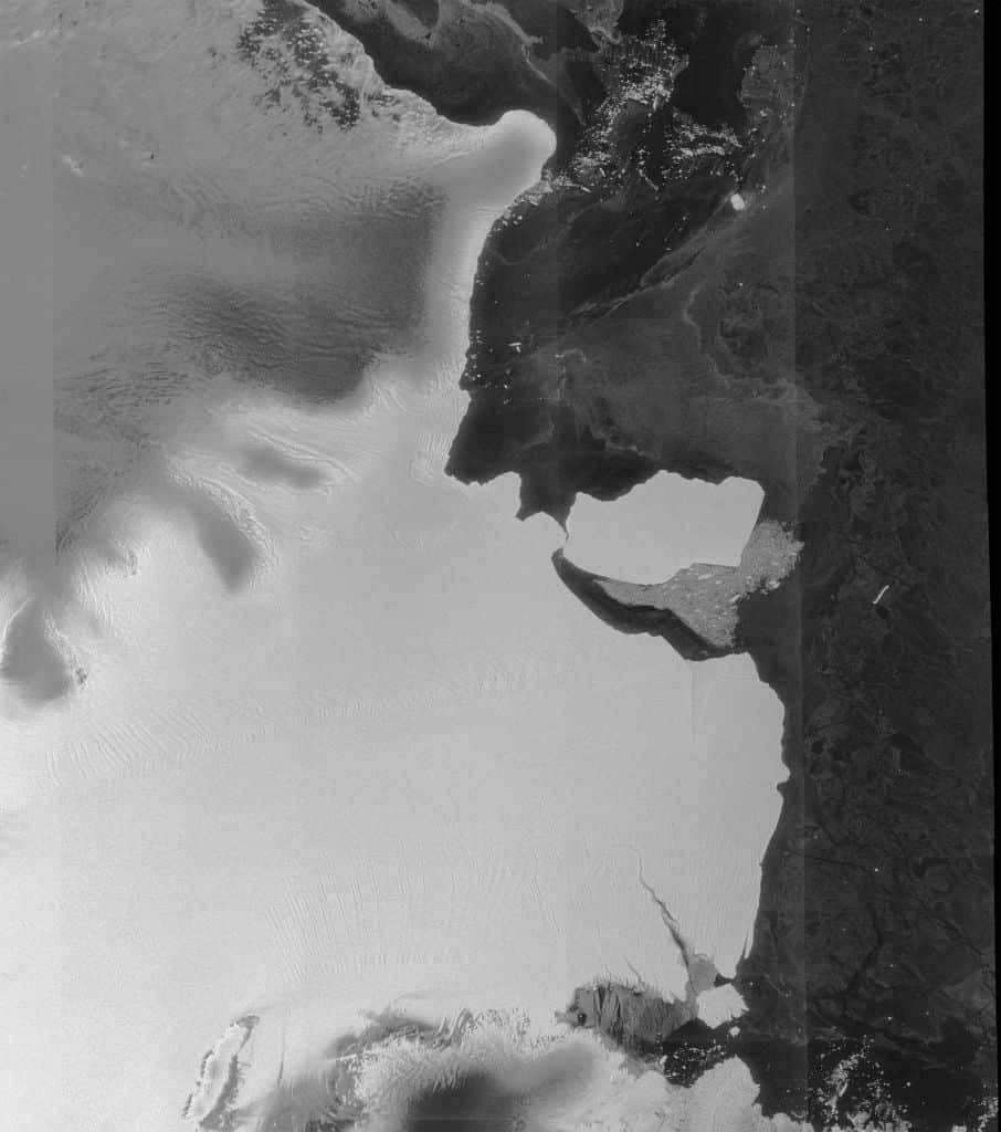 The iceberg is 1636 square kilometres in size.