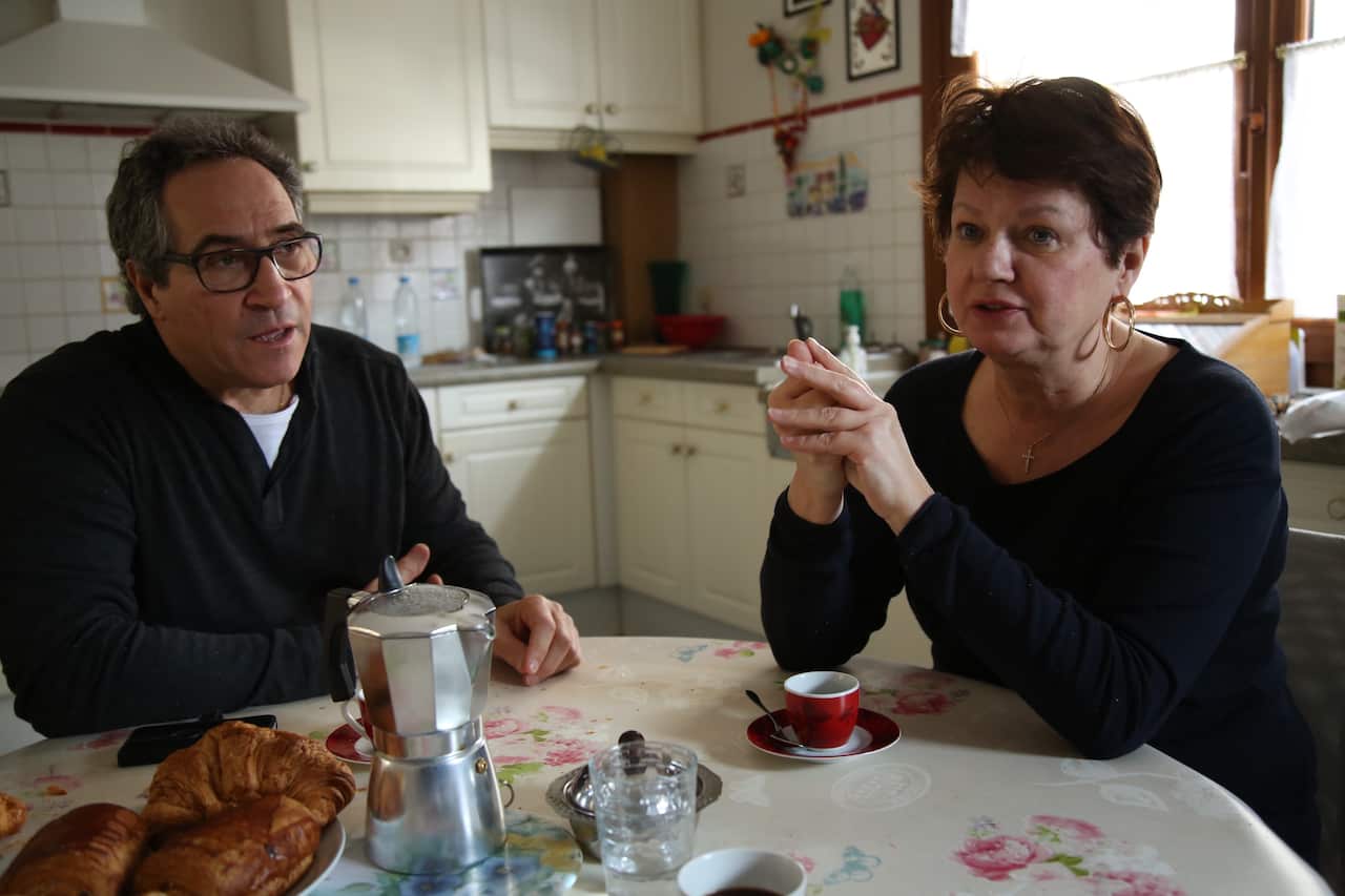 Antonio Notarioni and his wife Edith at home.