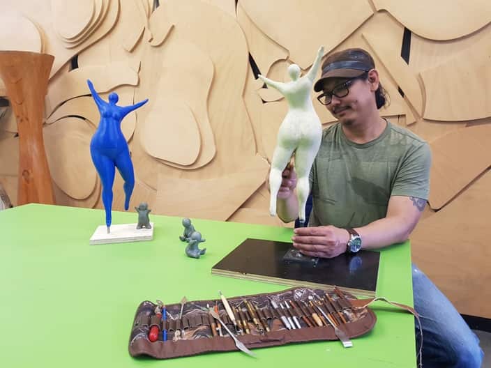 Sculptor Apichart Chaipipath's previous projects include works at Disneyland in Shanghai and Hong Kong