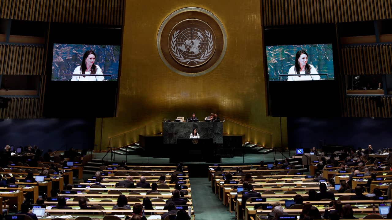 New Zealand Prime Minister Jacinda Ardern spoke to gender equality and climate change in her speech at the UN.