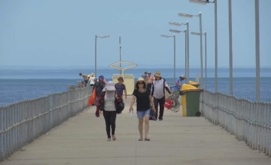 The project is taking place off the South Australian coast, near the town of Ardrossan.