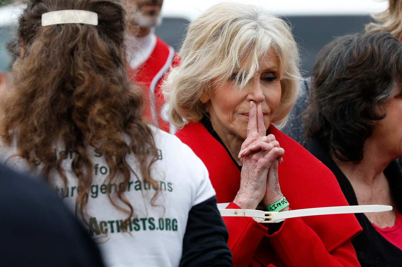 Fonda was also arrested on 25 October outside Capital Hill at a previous climate protest. 