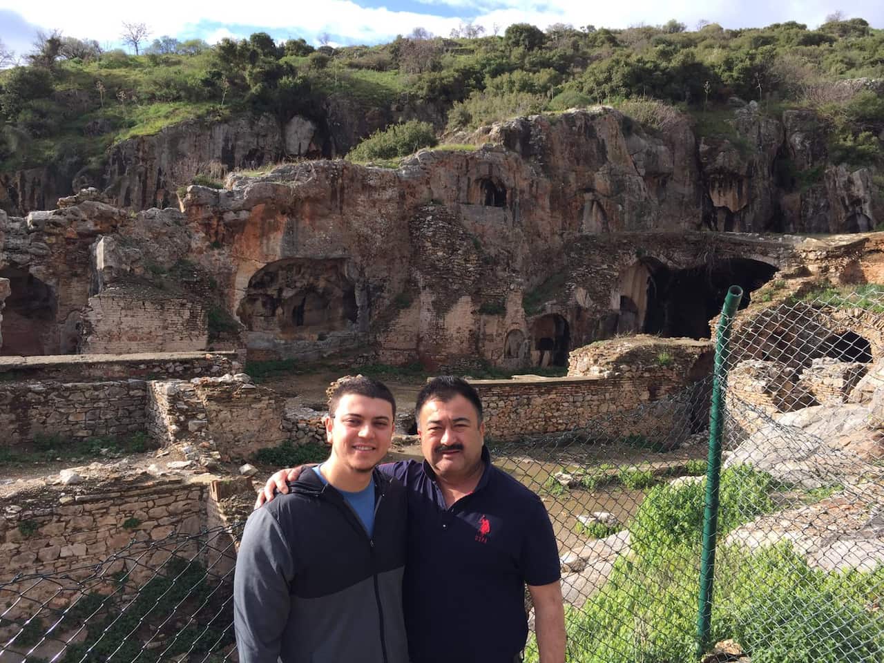 Arslan Hidayat and his father-in-law Adil Mijit.