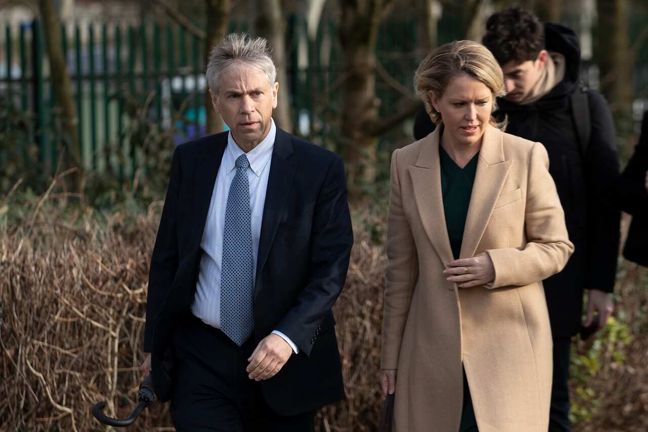 Members of the legal team for Wikileaks founder Julian Assange, Barry Pollack from the US and Jennifer Robinson.