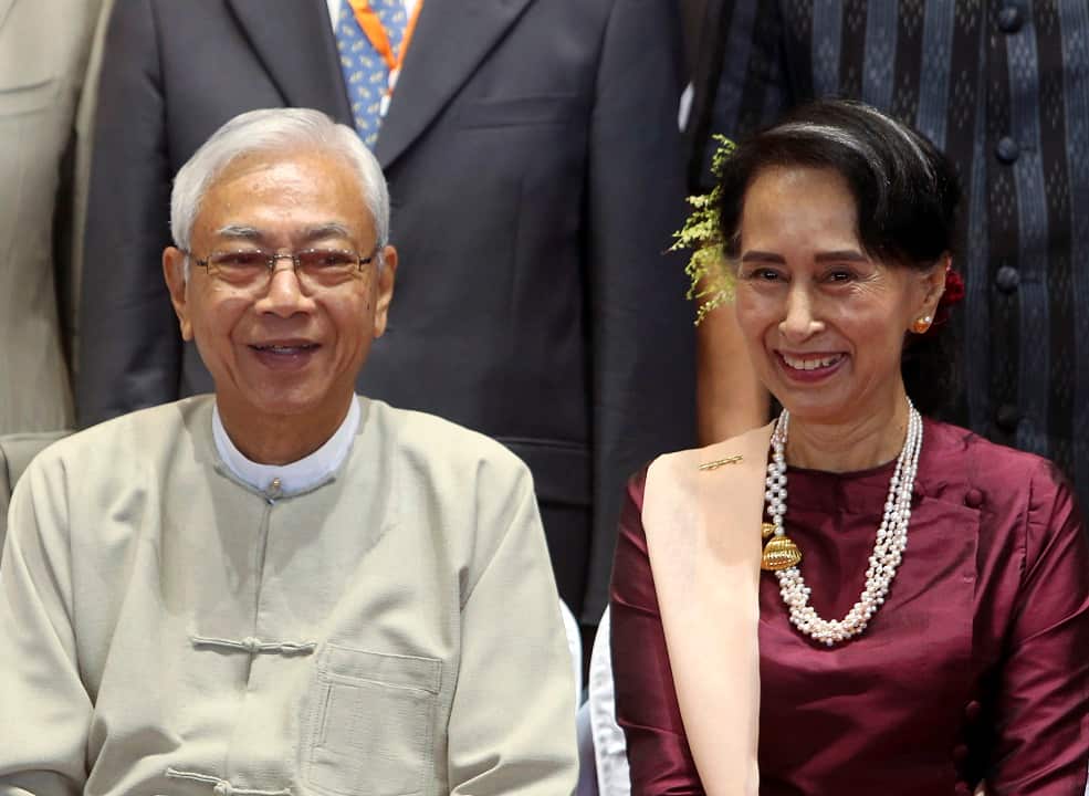 Htin Kyaw was Aung San Suu Kyi's childhood friend and longtime adviser.