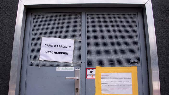 A view on closed Nizam-I Alem Ocagi mosque in Vienna, Austria.