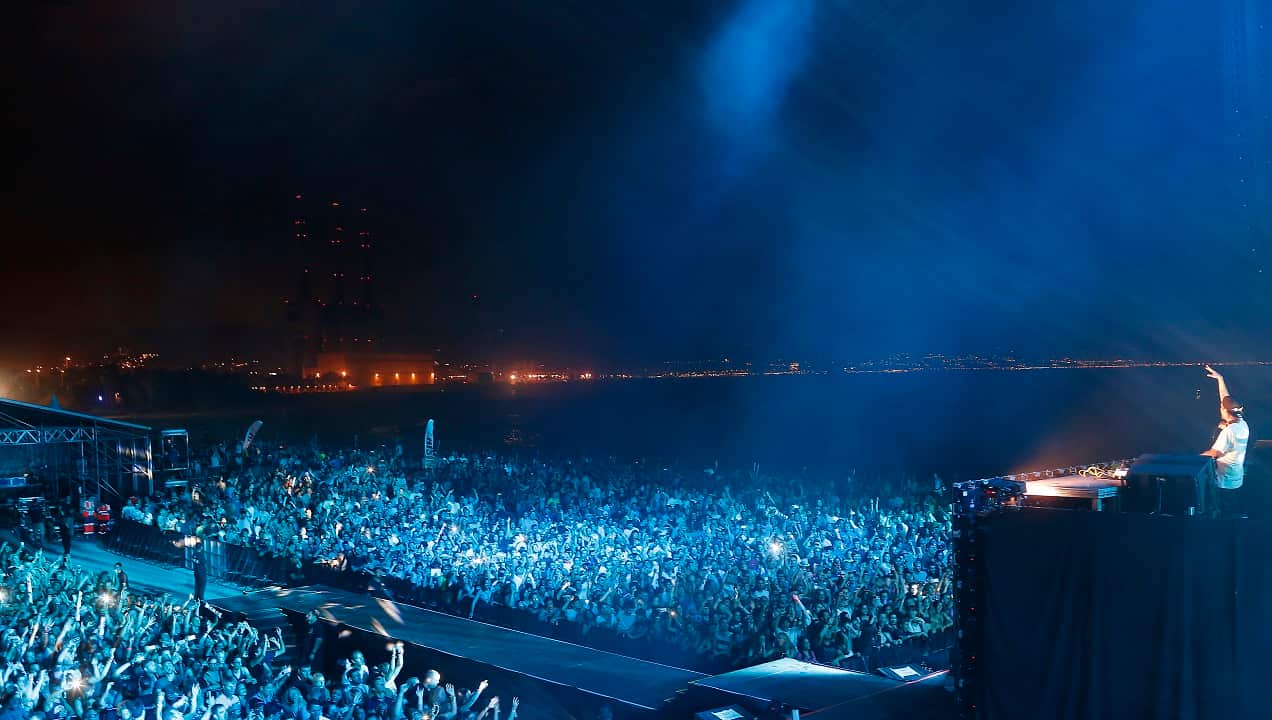 July 2015: Avicii was the headline act at the Hard Rock Rising Barcelona global music festival.