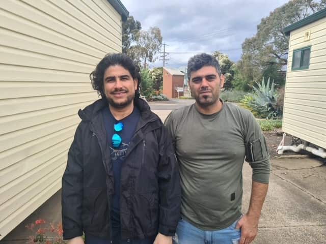 Ahmad Zahir Azizi (left) thought he would spend his entire life in detention.