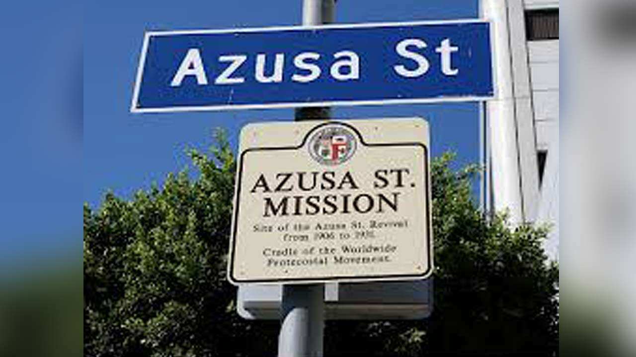 The Azusa Street Mission where the movement emerged.