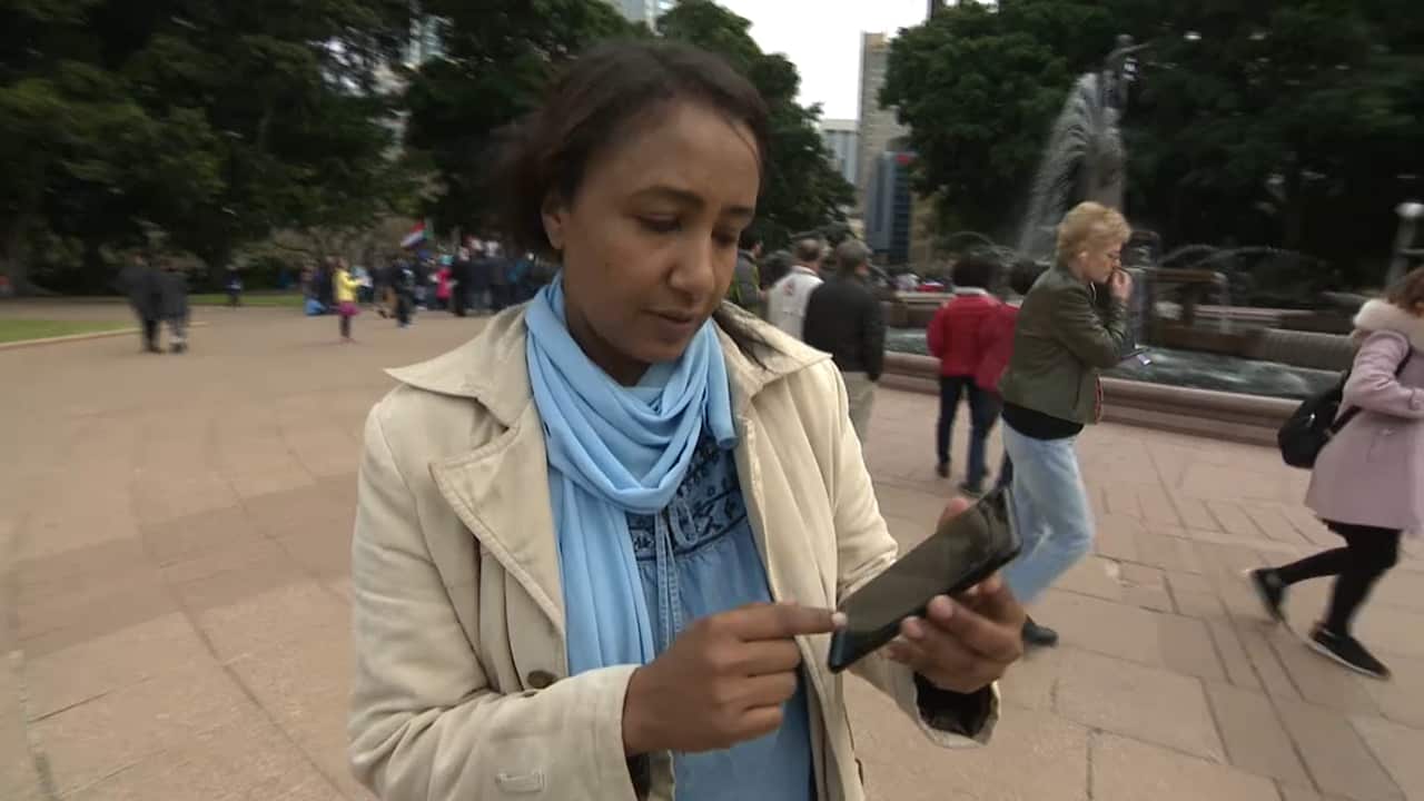 Sudanese Australian Azza Elssaid has been unable to reach her friends.