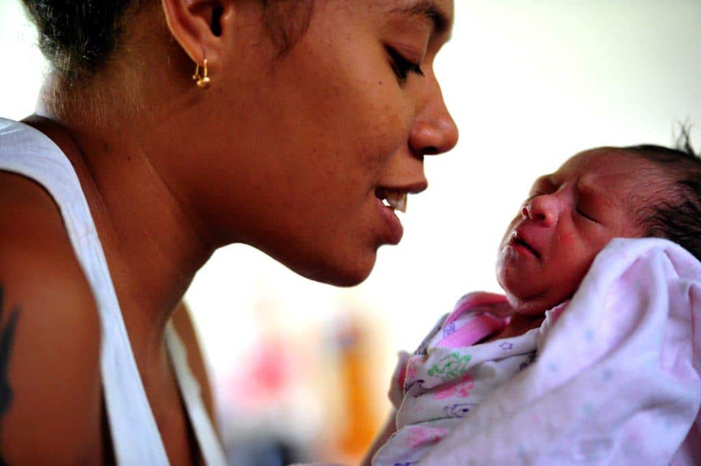 A new mother in Papua New Guinea (supplied)