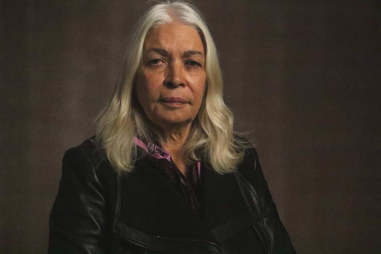 Woman dressed in black