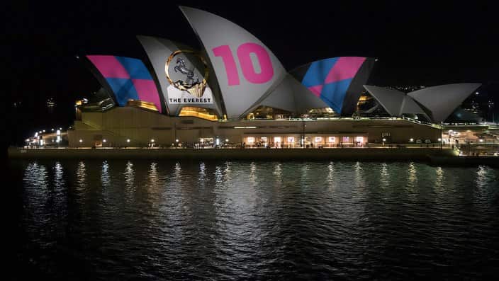 Don't expect to see the Sydney Opera House lit up to promote horse racing again.
