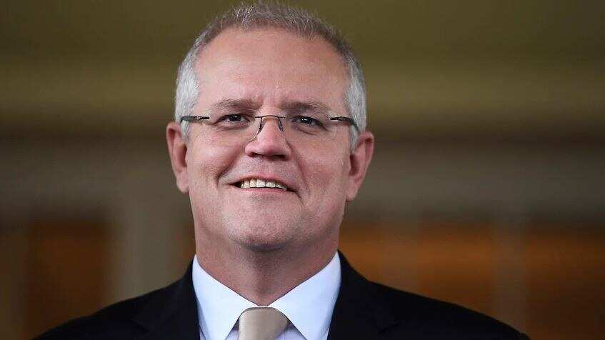 Australian Prime Minister Scott Morrison at Government House.