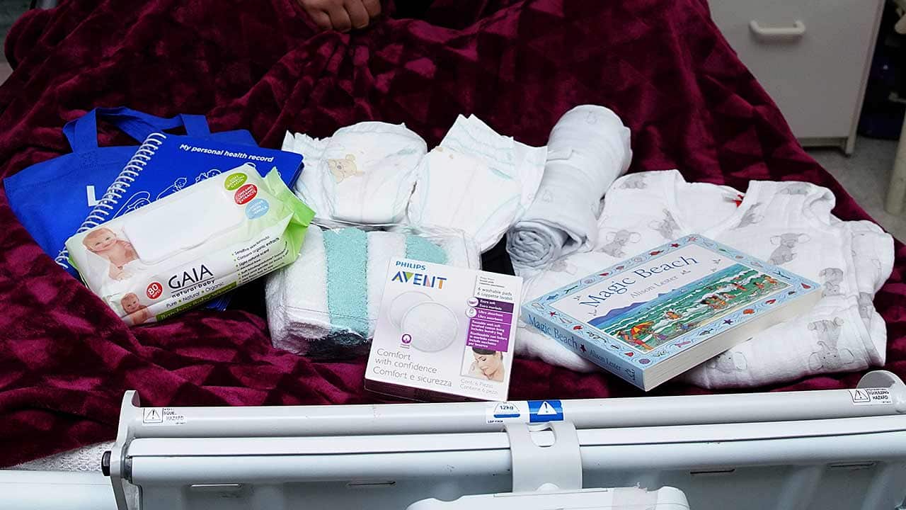 The baby bundle is estimated to be worth approximately $150.