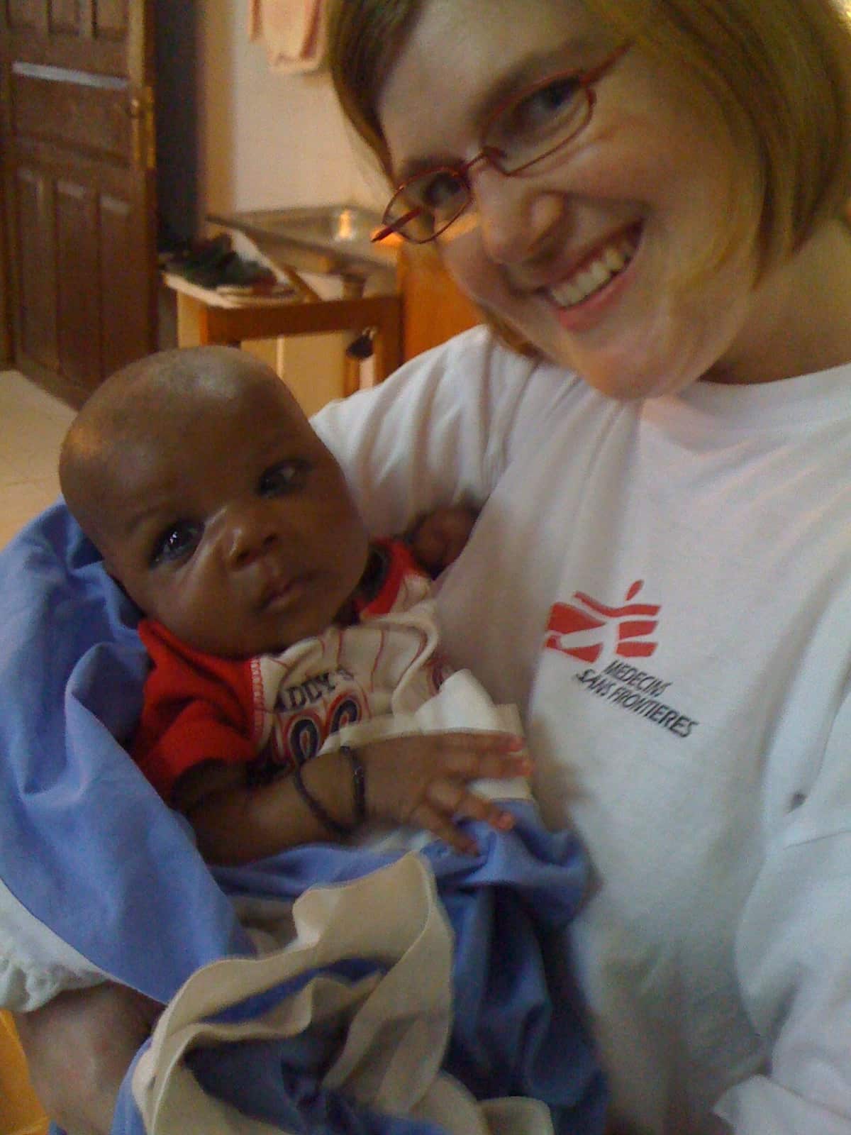 Dr Claire Fotheringham with her namesake, baby Claire.
