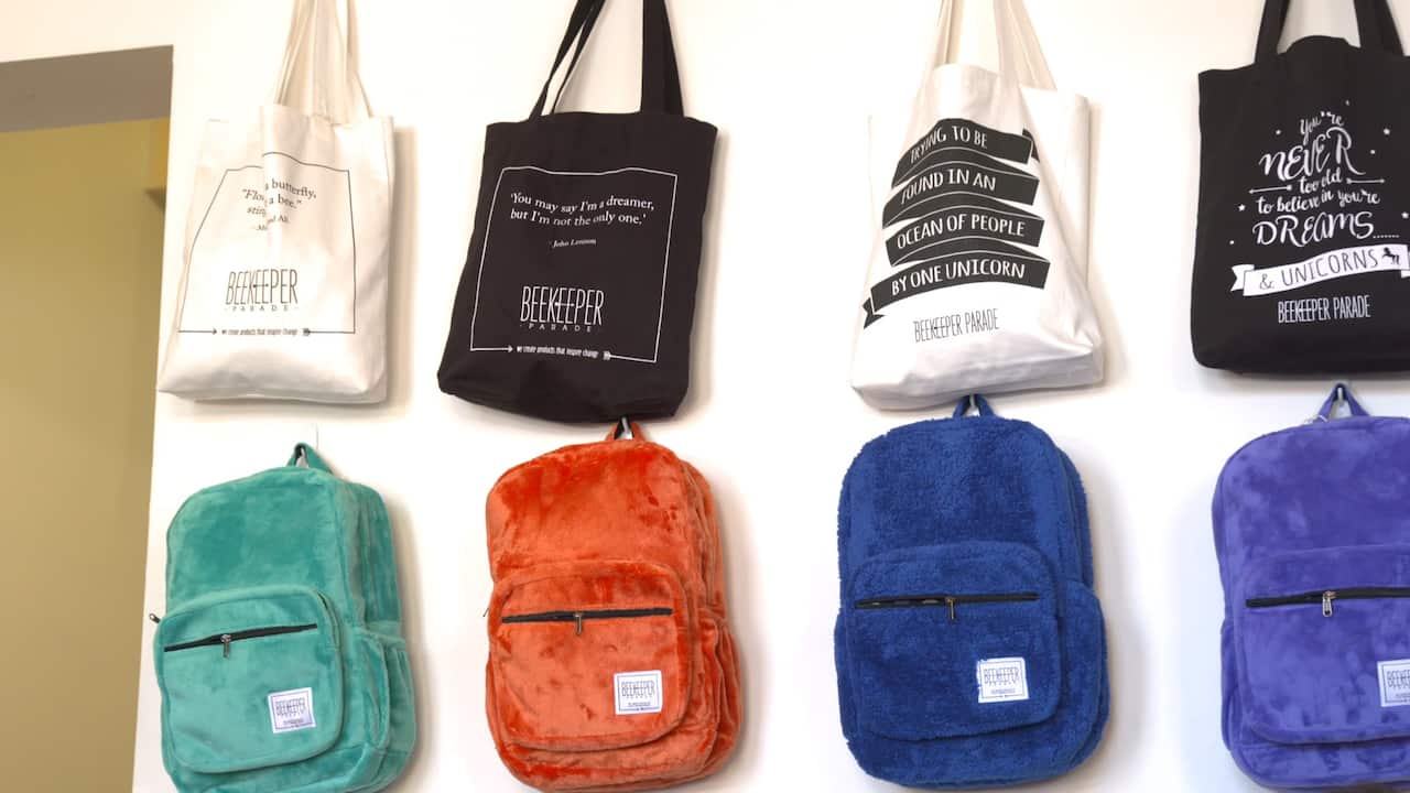 Collection of bags by BeeKeeper Parade