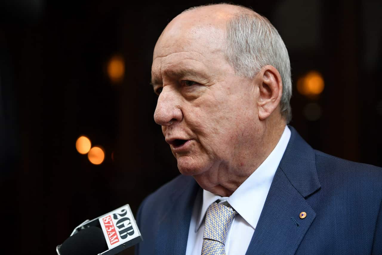 Radio broadcaster Alan Jones