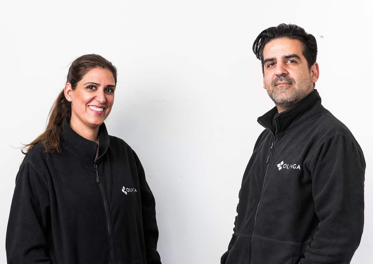 Badi (right) and his sister Shabnam, who also works in the family business.