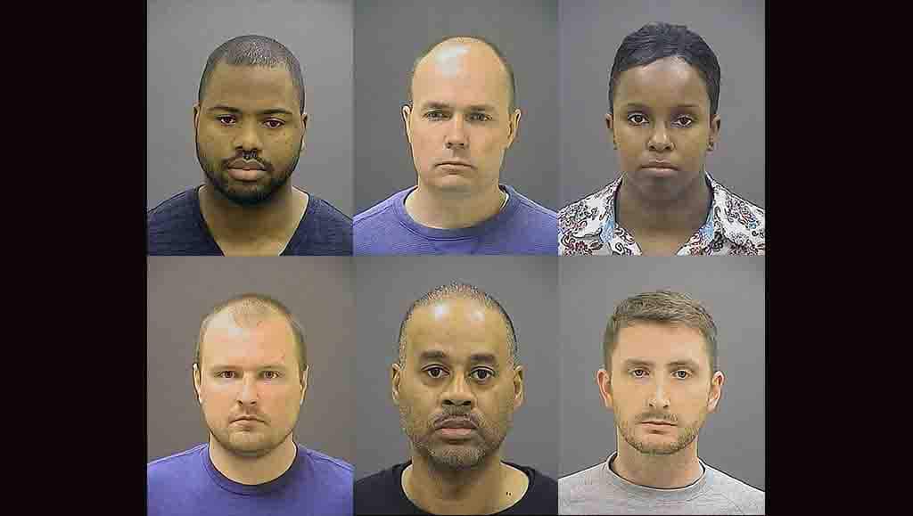 Six police officers charged over the death of Freddie Gray