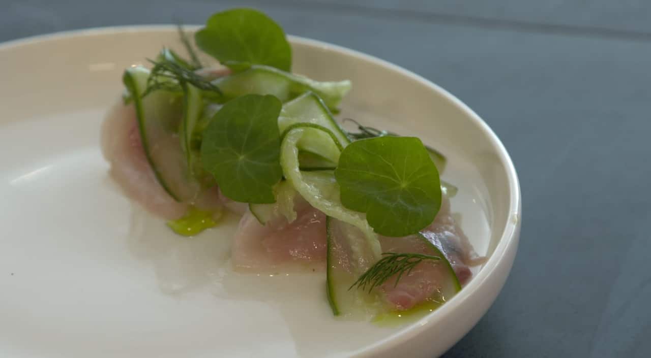 The restaurant's award-winning head chef, Brent Strong has designed the menu around local produce and native ingredients.