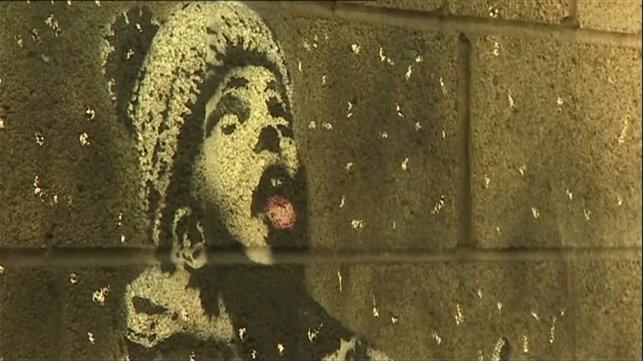 Banksy work on industrial workers in Wales  