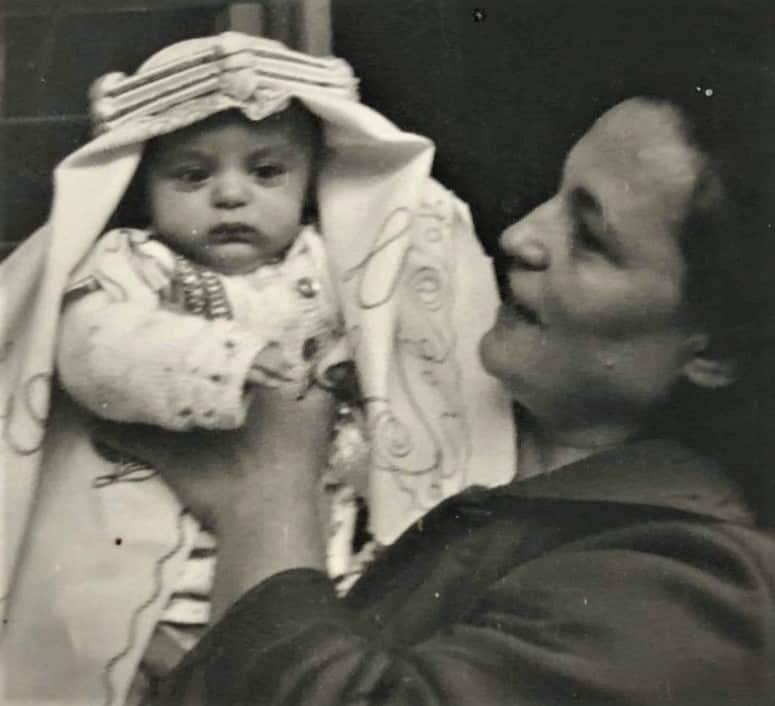 Bashar Hanna as a baby in Iraq.