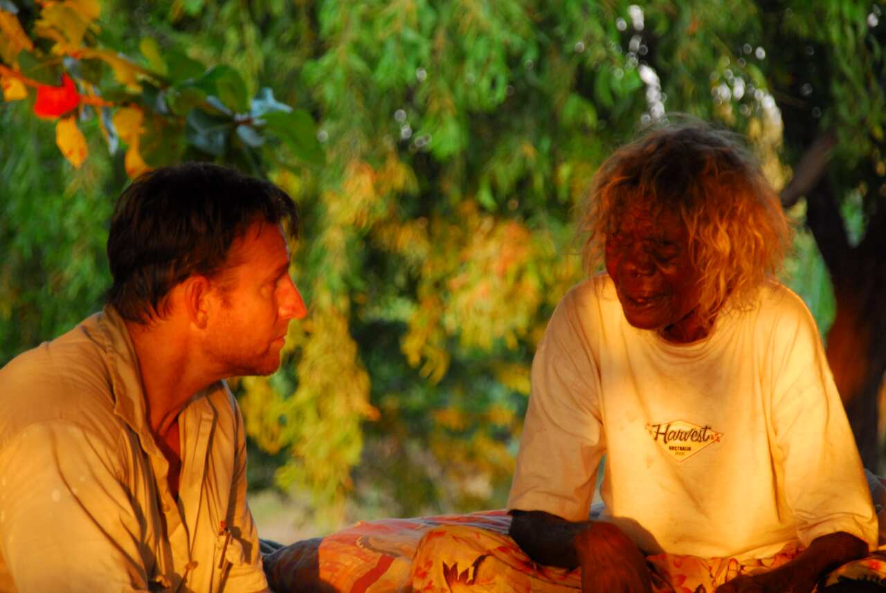 Bentley James and Laurie Baymarrwanga.