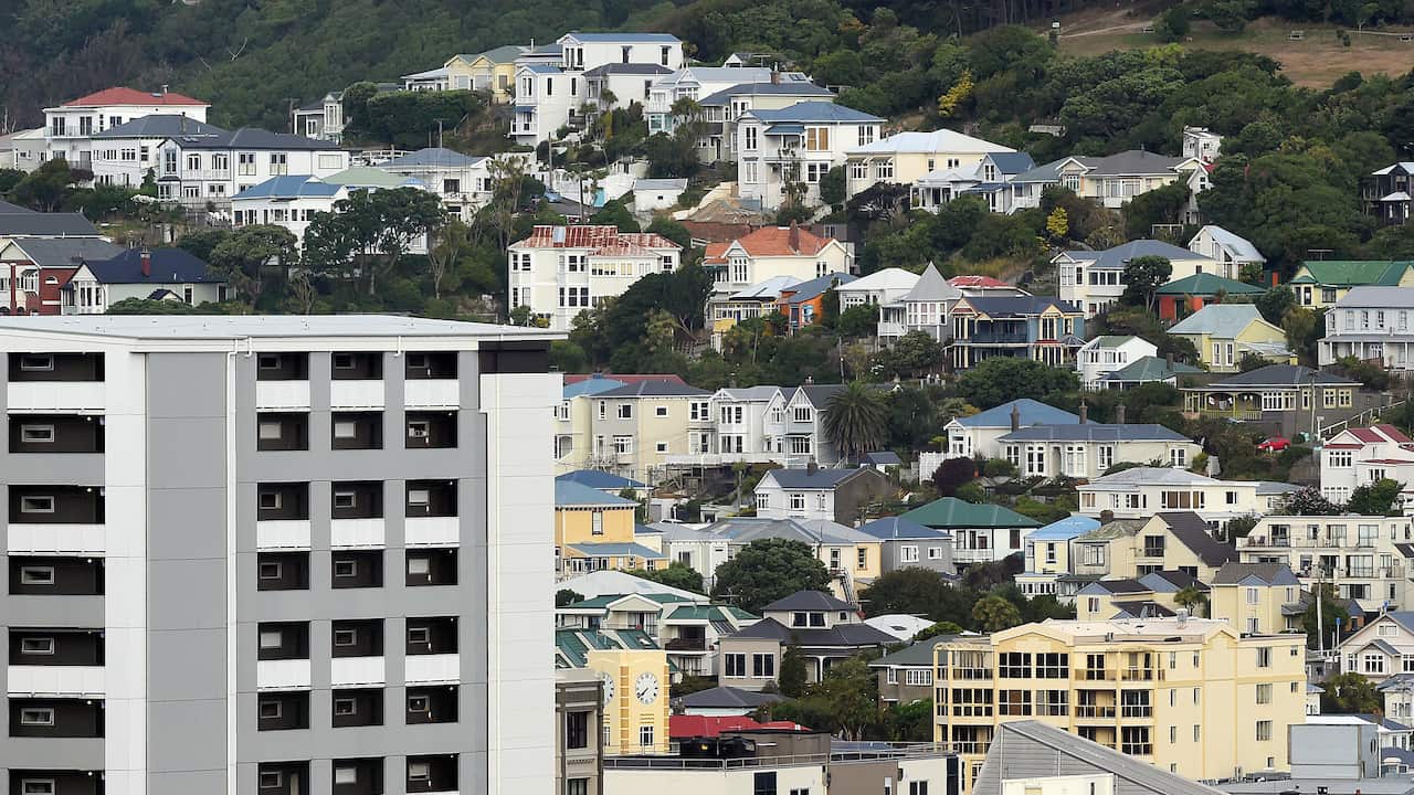 General view of residential housing in central Wellington, New Zealand, Tuesday, Feb. 16, 2016. 