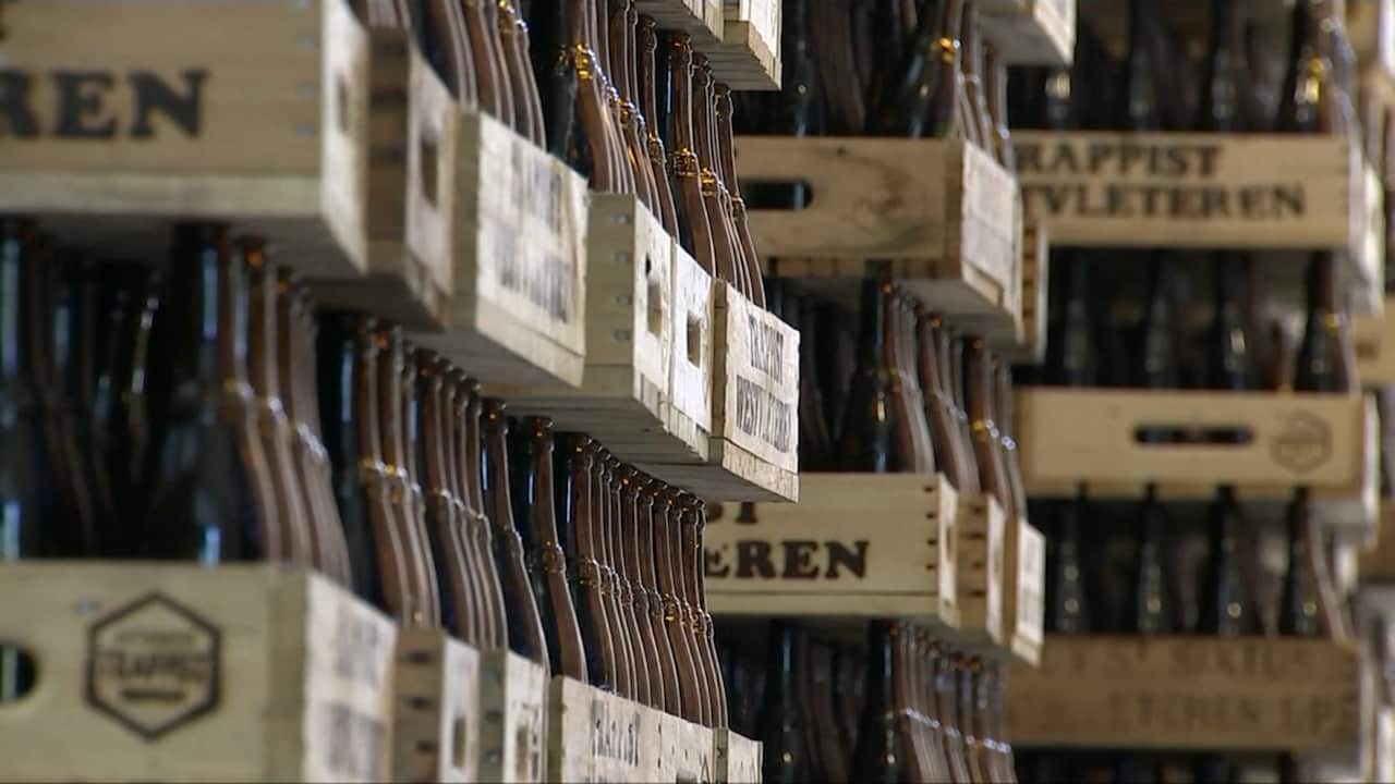 Crates of the prized Westvleteren XII beer