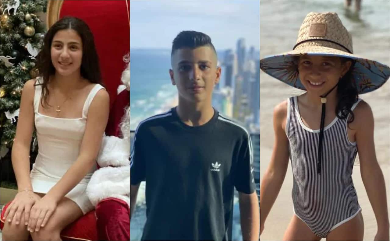 12-year-old Angelina, 13-year-old Antony and 8-year-old Sienna Abdallah were killed in the crash.